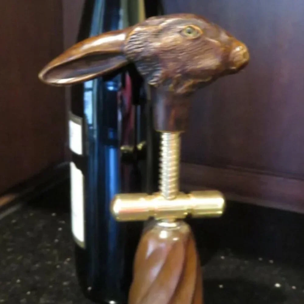 NWT COMOY'S OF LONDON Rabbit Corkscrew Wine Bottle Opener Retired Collectible